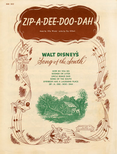 1947 (14th) Best Song: “Zip-a-Dee-Doo-Dah”