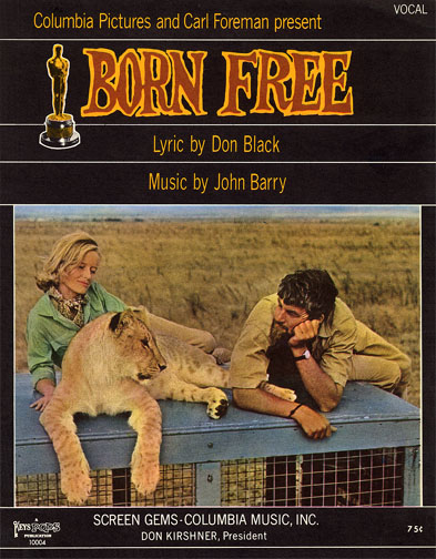 1966 (33rd) Best Song: “Born Free”