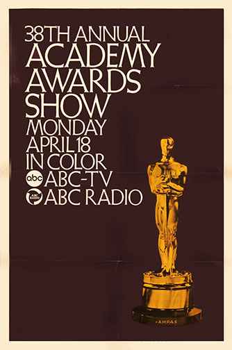 1965 (38th) Academy Award Ceremony Poster