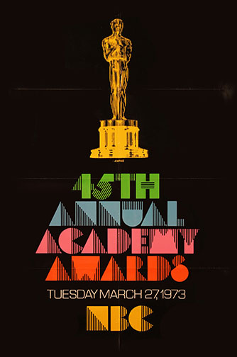 1972 (45th) Academy Award Ceremony Poster
