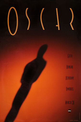 1991 (64th) Academy Award Ceremony Poster