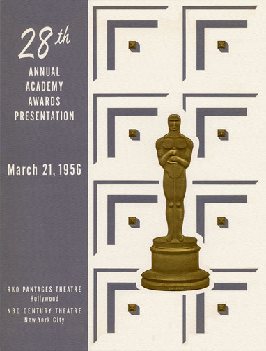 1955 (28th) Academy Award Ceremony Program