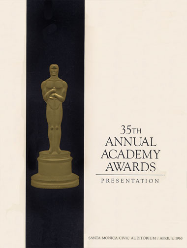 1962 (35th) Academy Award Ceremony Program