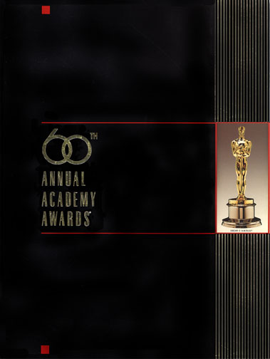 1987 (60th) Academy Award Ceremony Program